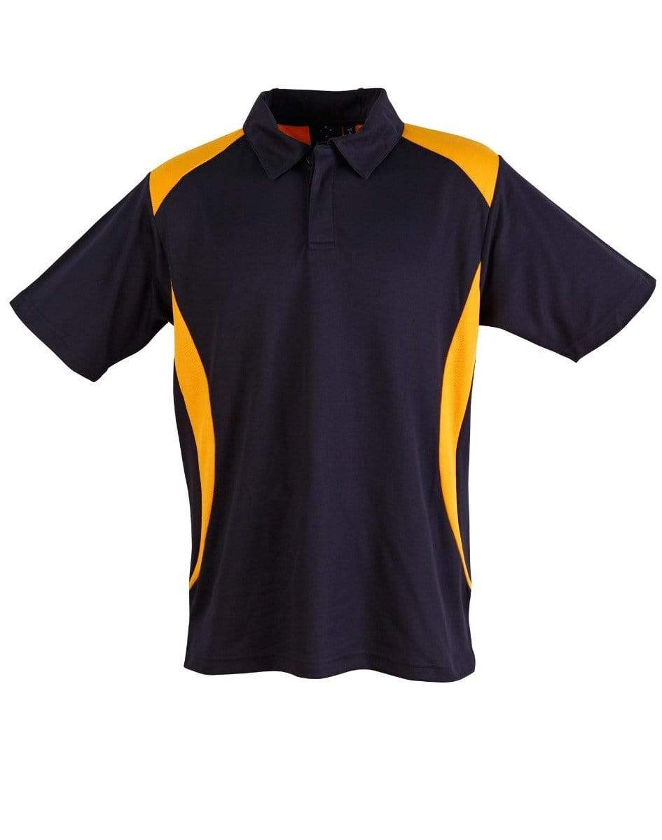 WINNING SPIRIT Winner Men's polo shirt PS31 Casual Wear Winning Spirit Navy/Gold XS 